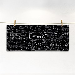 Science Einstein Formula Mathematics Physics Hand Towel by danenraven