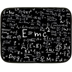 Science Einstein Formula Mathematics Physics Fleece Blanket (mini) by danenraven