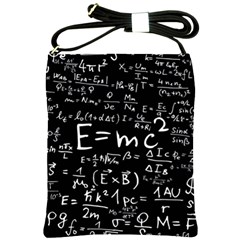 Science Einstein Formula Mathematics Physics Shoulder Sling Bag by danenraven