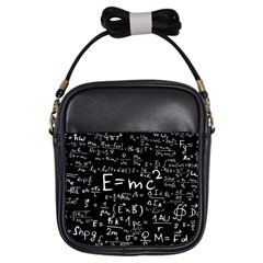 Science Einstein Formula Mathematics Physics Girls Sling Bag by danenraven