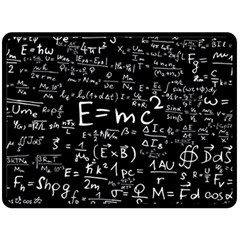 Science Einstein Formula Mathematics Physics Fleece Blanket (large)  by danenraven