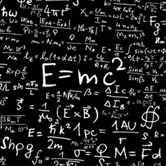 Science Einstein Formula Mathematics Physics Play Mat (square) by danenraven