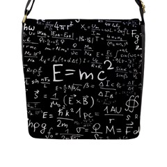 Science Einstein Formula Mathematics Physics Flap Closure Messenger Bag (l) by danenraven