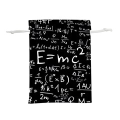 Science Einstein Formula Mathematics Physics Lightweight Drawstring Pouch (m) by danenraven