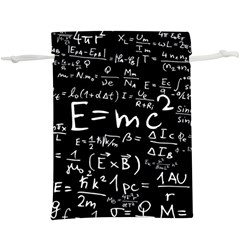 Science Einstein Formula Mathematics Physics  Lightweight Drawstring Pouch (xl) by danenraven