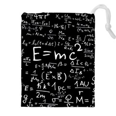 Science Einstein Formula Mathematics Physics Drawstring Pouch (4xl) by danenraven