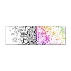 Anatomy Brain Head Medical Psychedelic  Skull Sticker (bumper) by danenraven