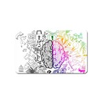 Anatomy Brain Head Medical Psychedelic  Skull Magnet (Name Card) Front