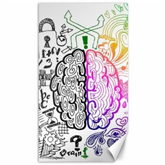 Anatomy Brain Head Medical Psychedelic  Skull Canvas 40  X 72 