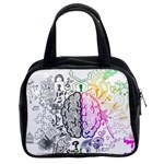 Anatomy Brain Head Medical Psychedelic  Skull Classic Handbag (Two Sides) Front