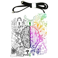 Anatomy Brain Head Medical Psychedelic  Skull Shoulder Sling Bag by danenraven