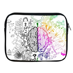 Anatomy Brain Head Medical Psychedelic  Skull Apple Ipad 2/3/4 Zipper Cases by danenraven