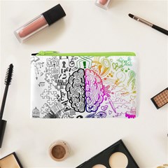 Anatomy Brain Head Medical Psychedelic  Skull Cosmetic Bag (xs) by danenraven