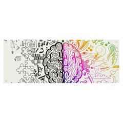 Anatomy Brain Head Medical Psychedelic  Skull Banner And Sign 8  X 3 