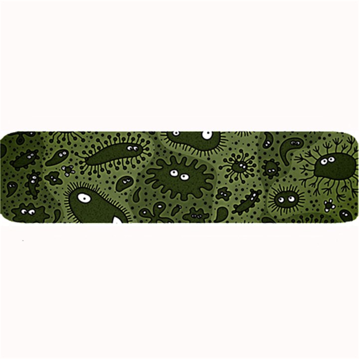 Green Bacteria Digital Wallpaper Eyes Look Biology Pattern Large Bar Mat