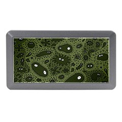 Green Bacteria Digital Wallpaper Eyes Look Biology Pattern Memory Card Reader (mini) by danenraven