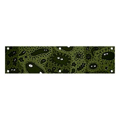 Green Bacteria Digital Wallpaper Eyes Look Biology Pattern Banner And Sign 4  X 1 