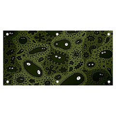 Green Bacteria Digital Wallpaper Eyes Look Biology Pattern Banner And Sign 6  X 3 