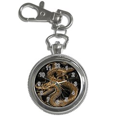 Gold And Silver Dragon Illustration Chinese Dragon Animal Key Chain Watches