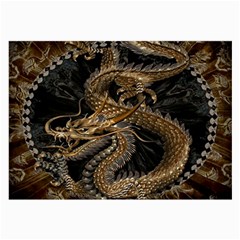 Gold And Silver Dragon Illustration Chinese Dragon Animal Large Glasses Cloth