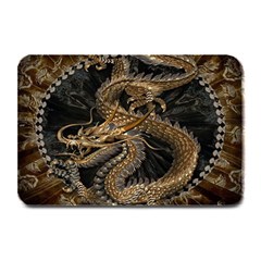 Gold And Silver Dragon Illustration Chinese Dragon Animal Plate Mats