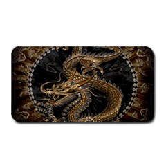 Gold And Silver Dragon Illustration Chinese Dragon Animal Medium Bar Mat