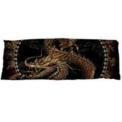 Gold And Silver Dragon Illustration Chinese Dragon Animal Body Pillow Case (Dakimakura)