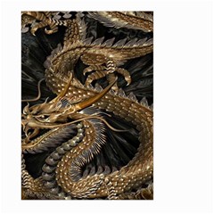 Gold And Silver Dragon Illustration Chinese Dragon Animal Large Garden Flag (Two Sides)