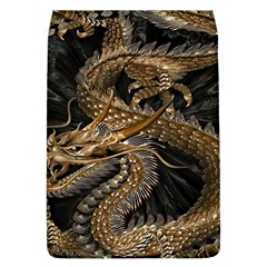 Gold And Silver Dragon Illustration Chinese Dragon Animal Removable Flap Cover (L)