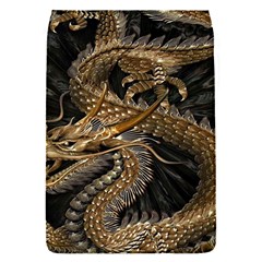 Gold And Silver Dragon Illustration Chinese Dragon Animal Removable Flap Cover (S)