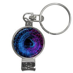 Symmetry Awesome 3d Digital Art Graphic Pattern Vortex Nail Clippers Key Chain