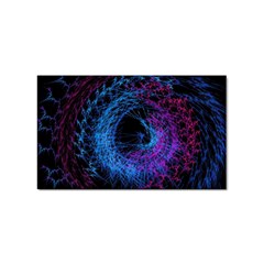 Symmetry Awesome 3d Digital Art Graphic Pattern Vortex Sticker (rectangular) by danenraven