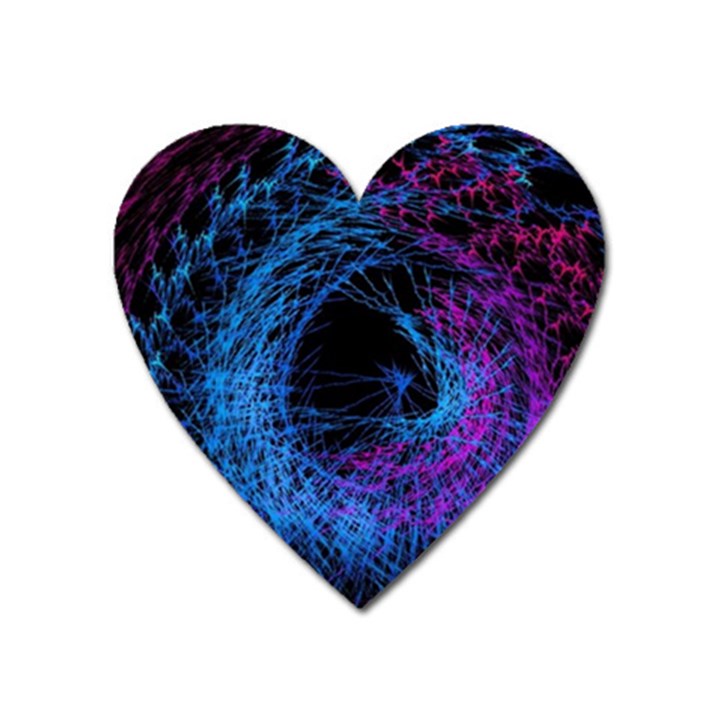 Symmetry Awesome 3d Digital Art Graphic Pattern Vortex Heart Magnet