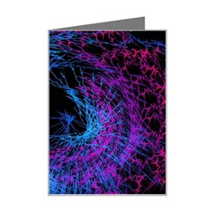 Symmetry Awesome 3d Digital Art Graphic Pattern Vortex Mini Greeting Card by danenraven