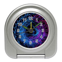 Symmetry Awesome 3d Digital Art Graphic Pattern Vortex Travel Alarm Clock by danenraven