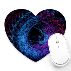 Symmetry Awesome 3d Digital Art Graphic Pattern Vortex Heart Mousepad by danenraven