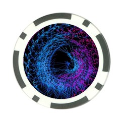 Symmetry Awesome 3d Digital Art Graphic Pattern Vortex Poker Chip Card Guard (10 Pack) by danenraven