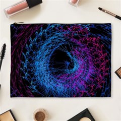 Symmetry Awesome 3d Digital Art Graphic Pattern Vortex Cosmetic Bag (xl) by danenraven