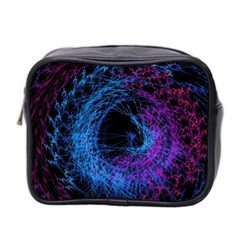 Symmetry Awesome 3d Digital Art Graphic Pattern Vortex Mini Toiletries Bag (two Sides) by danenraven