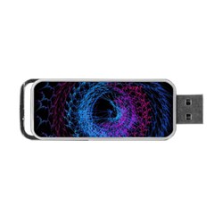 Symmetry Awesome 3d Digital Art Graphic Pattern Vortex Portable Usb Flash (two Sides) by danenraven