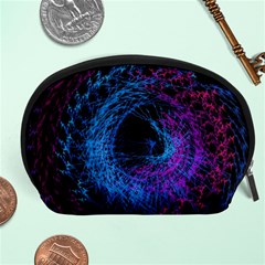 Symmetry Awesome 3d Digital Art Graphic Pattern Vortex Accessory Pouch (large) by danenraven