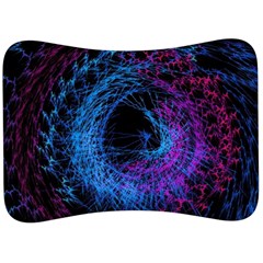 Symmetry Awesome 3d Digital Art Graphic Pattern Vortex Velour Seat Head Rest Cushion by danenraven