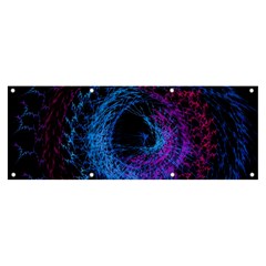 Symmetry Awesome 3d Digital Art Graphic Pattern Vortex Banner And Sign 8  X 3  by danenraven