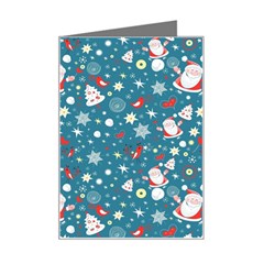 Santa Claus Illustration  Background Mini Greeting Card by danenraven