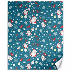 Santa Claus Illustration  Background Canvas 11  X 14  by danenraven