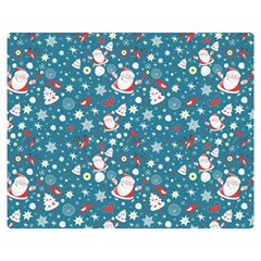 Santa Claus Illustration  Background Double Sided Flano Blanket (medium)  by danenraven