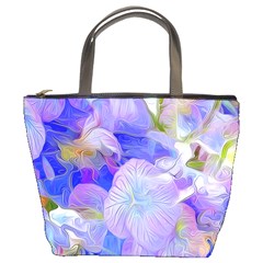 Pink Petaled Flower Vector Art Flowers Abstract Colorful Backgrounds Wallpaper Bucket Bag by danenraven