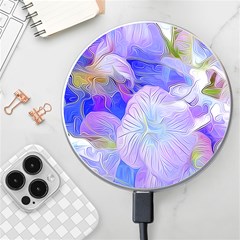 Pink Petaled Flower Vector Art Flowers Abstract Colorful Backgrounds Wallpaper Wireless Charger by danenraven