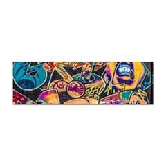 Doodle Wallpaper Texture Grafiti Multi Colored Art Sticker (Bumper)