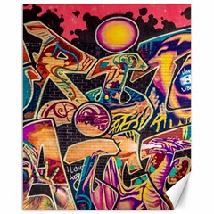 Doodle Wallpaper Texture Grafiti Multi Colored Art Canvas 16  X 20  by danenraven